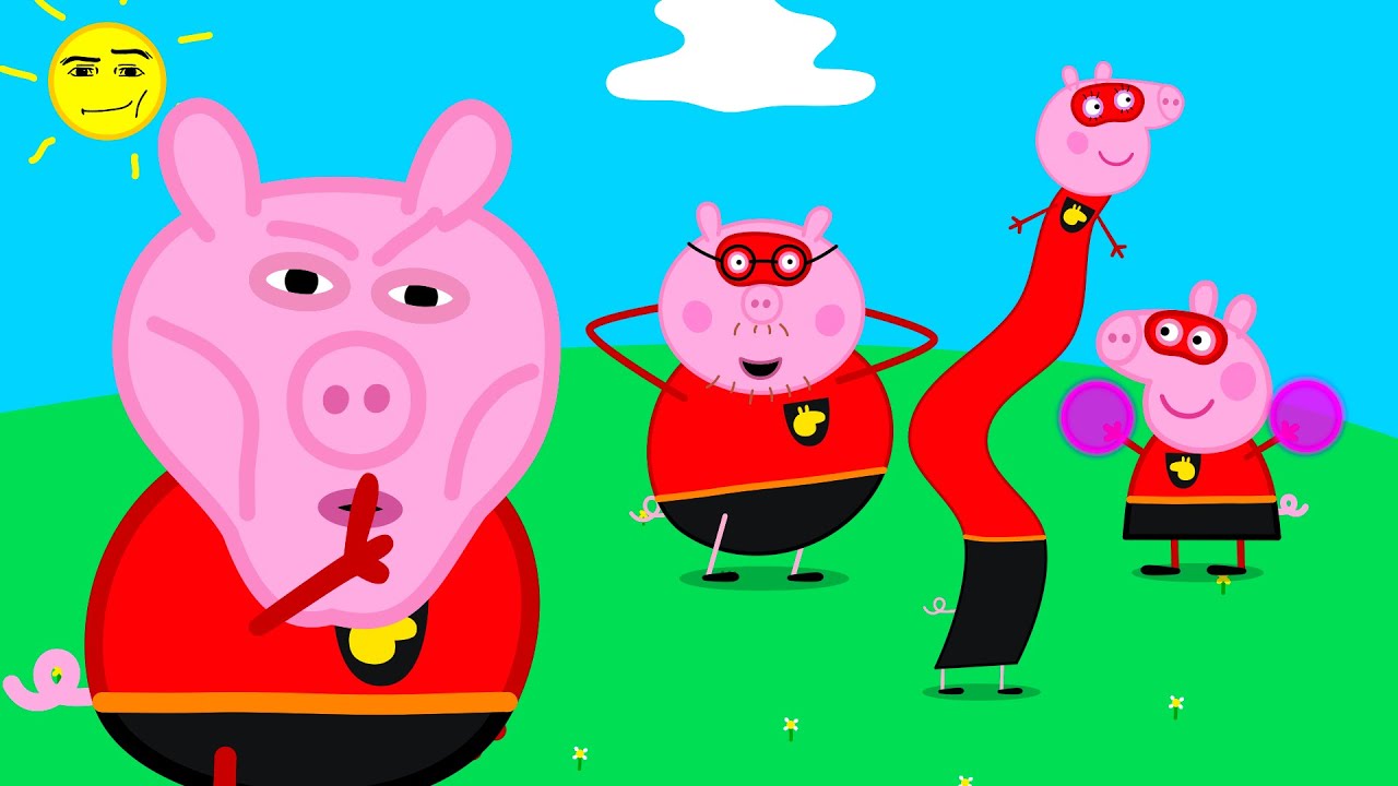 Los Increíbles - Animación Divertida - Peppa Intenta No Reírte
