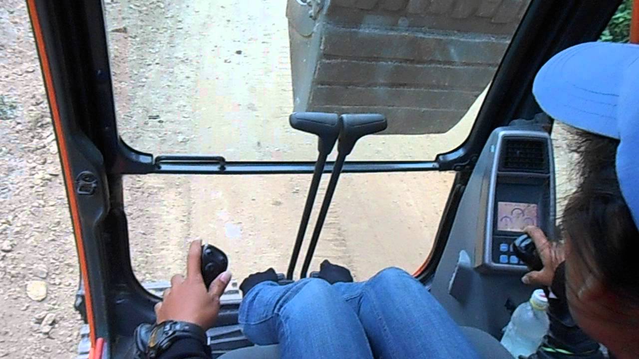 female backhoe operator in cebu, Philippines
