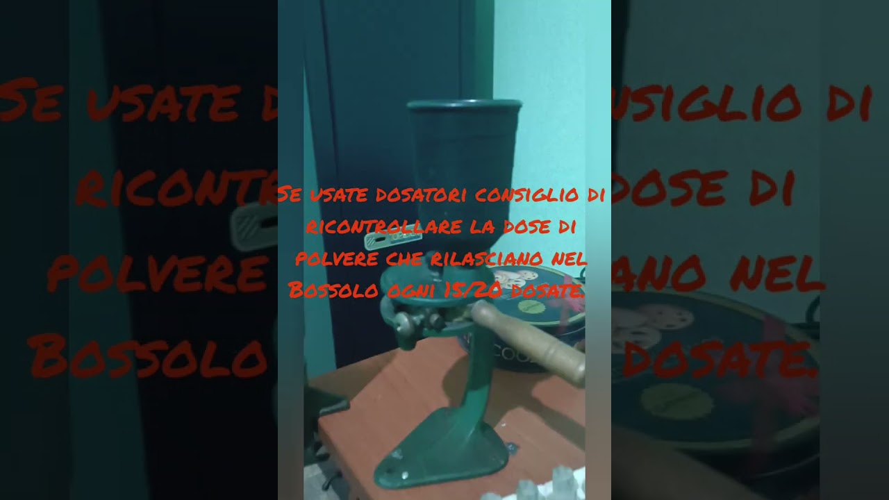 ricarica in assetto calibro 28 con sipe n