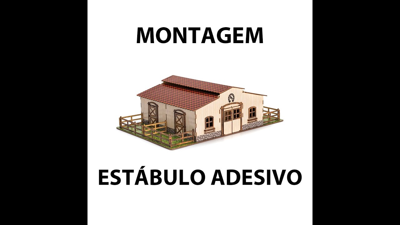 Montagem Estabulo adesivo - MDF Criativa