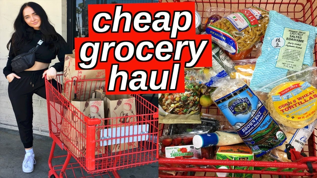 healthy cheap grocery haul | how to grocery shop for one person | Kenzie Elizabeth