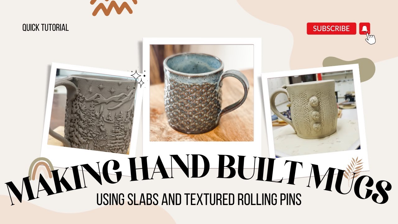 Making Hand Built Ceramic Mugs Using Slabs
