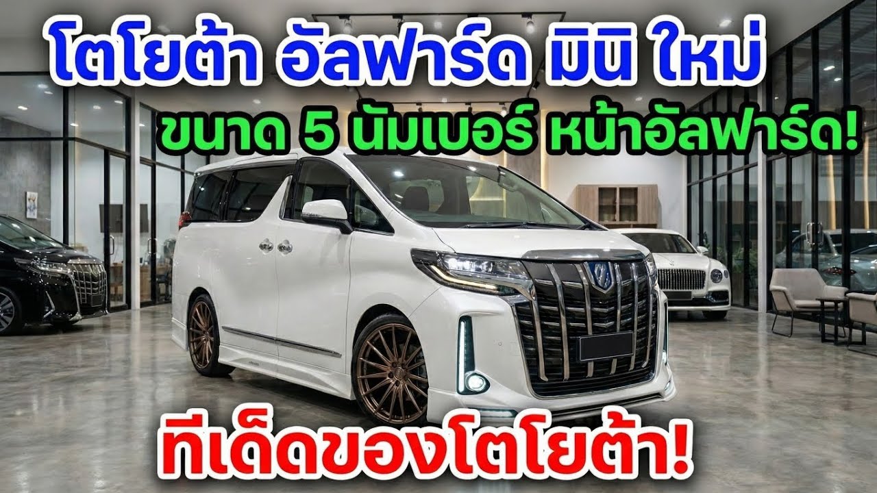 Toyota Alphard Mini 2026 &ndash; มินิแวนหรู 5 นัมเบอร์ โฉมย่อส่วนสุดโหดของ Alphard!