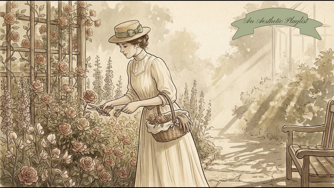 Gathering Flowers in a 19th Century Garden 💐 Light Classical Music