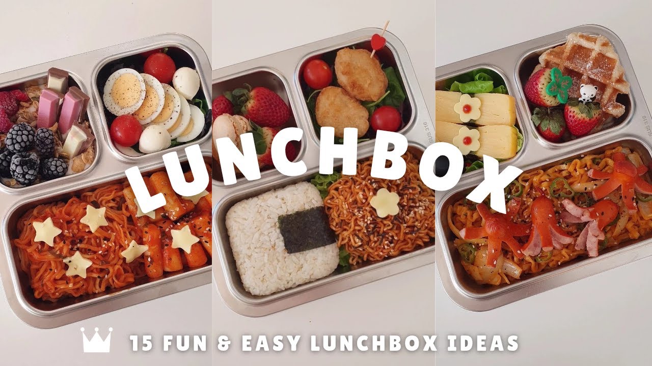 Lunch Box 🍱 • 15 Fun & Easy ideas | Pack my Lunch Bento with me Collection #7 | ASMR