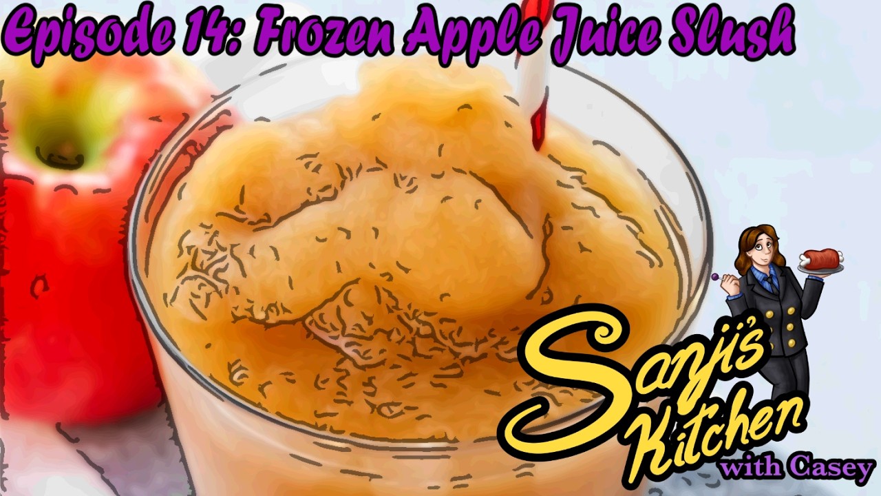 Frozen Apple Juice Slush - Sanji's Kitchen with Casey