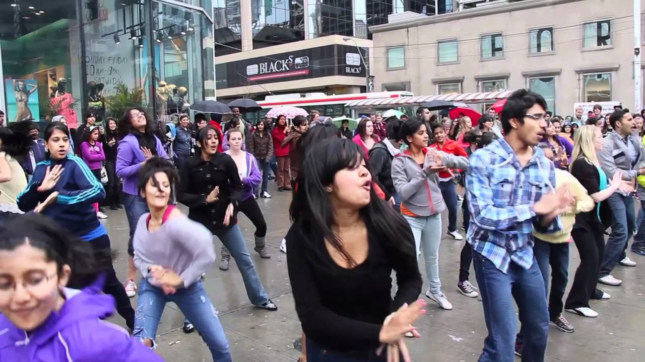Naach Radio Flash Mob (Official Video), outside Eaton Centre, Yonge & Dundas, Toronto