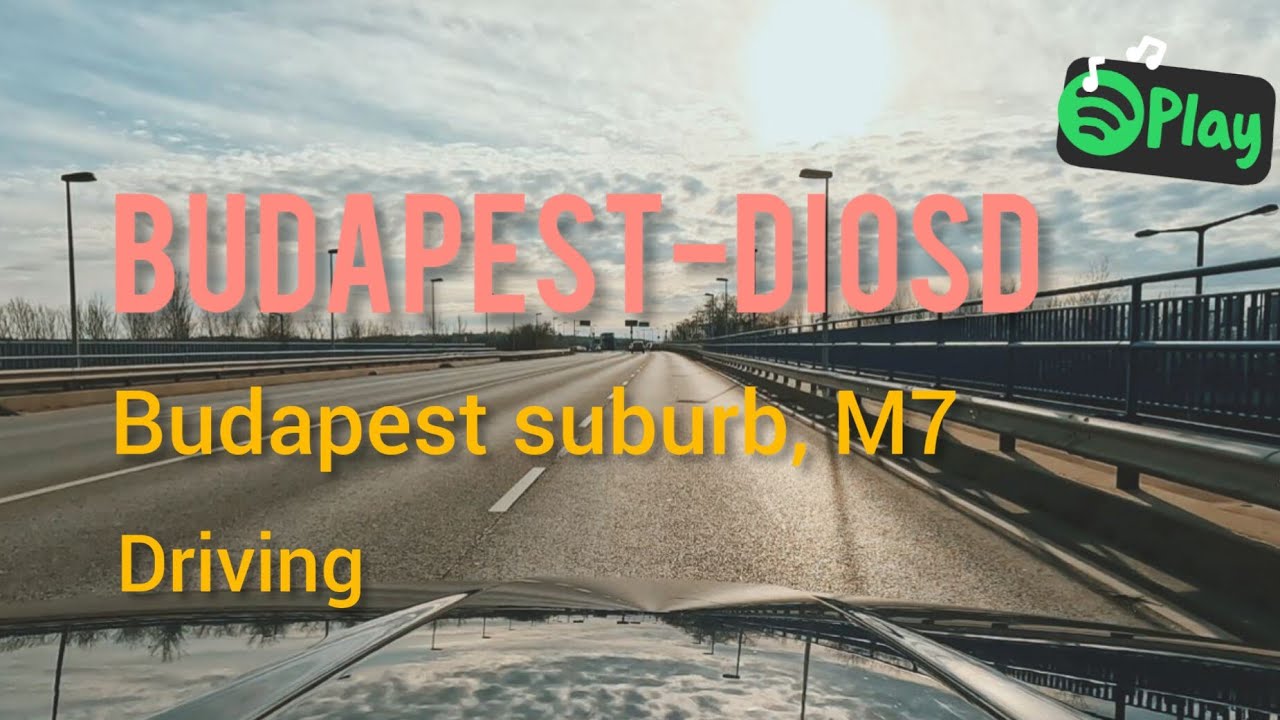 |4K| Hungary 🇭🇺 | Driving from Budapest downtown to Diosd | Winter 2023 | GoPro | 60 fps | ASMR