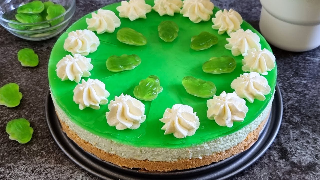 Philadelphia - Waldmeister -Torte - einfach ohne backen