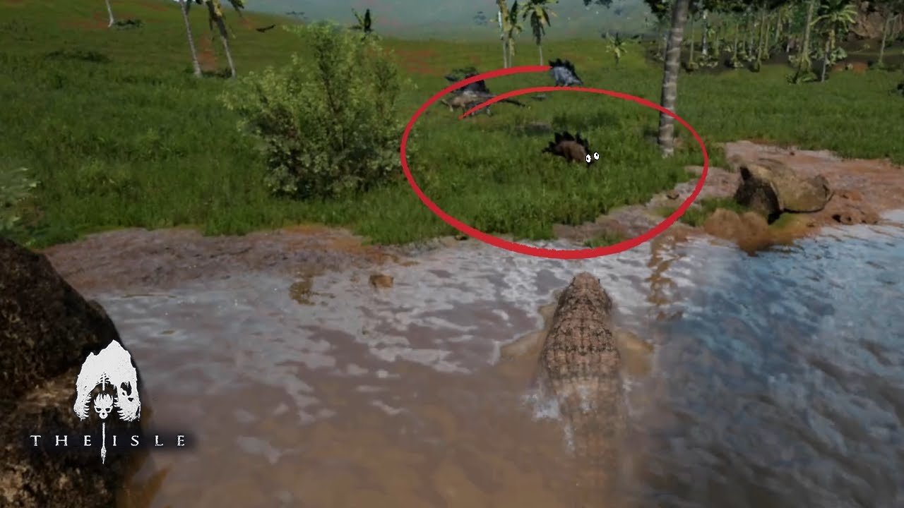 AMBUSHING dinos as a DEINOSUCHUS - The Isle EVRIMA