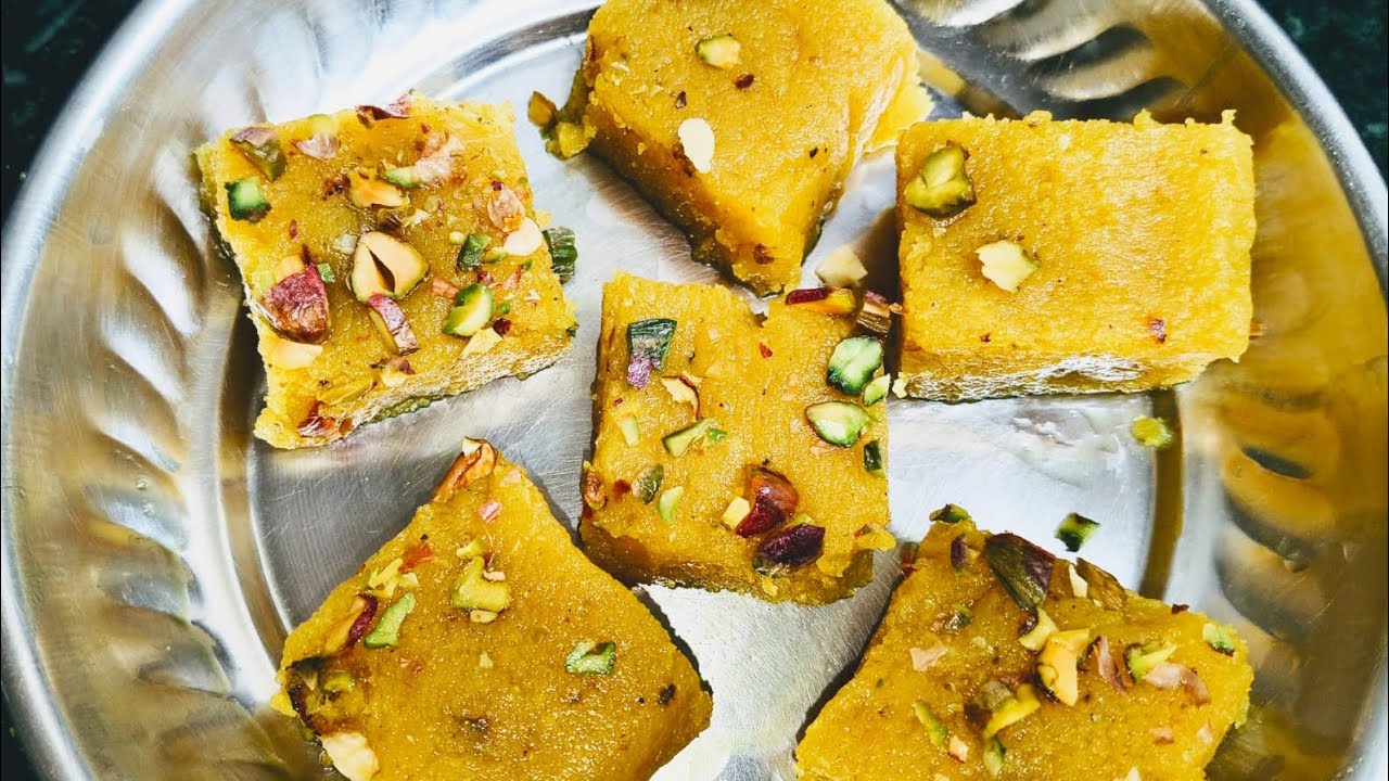 Winter special ! Moong dal barfi 