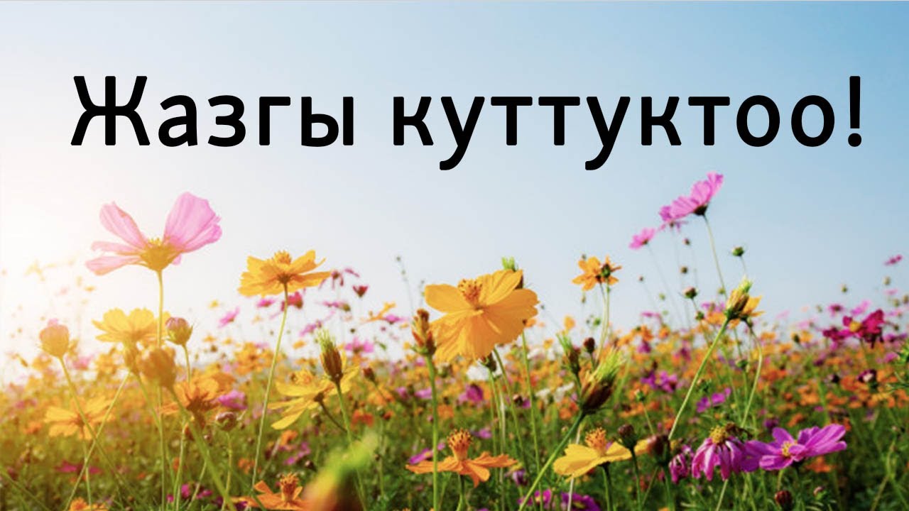 Айымдарга жазгы куттуктоо | Орус тилин үйрөнүү