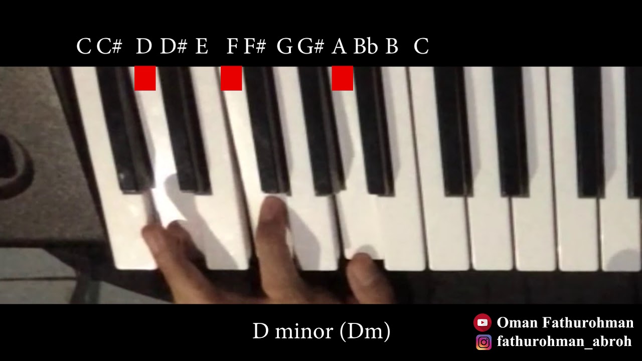 Belajar Tangga Nada dan Chord Major-Minor di Keyboard - Belajar Keyboard Part 1 - Oman Fathurohman