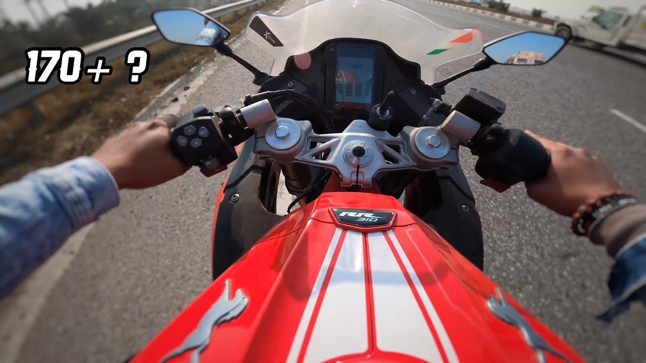 Tvs Apache RR 310 Bs6 New Model 2022 Top Speed Test 🔥 ! Hit 170 ?