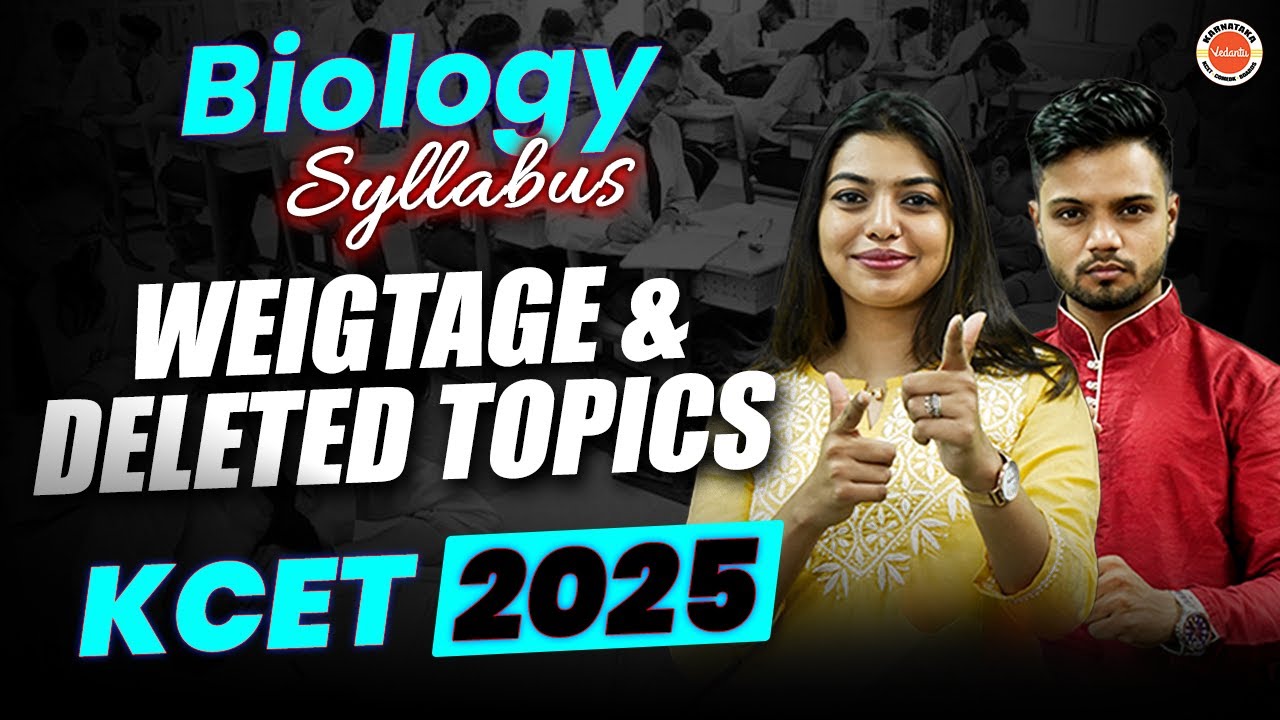 KCET 2025 Biology Topics Weightage & Deleted Syllabus | #KCETStrategy #kcet2025