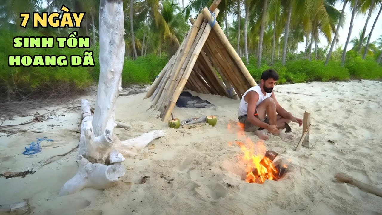 Thử Thách Sinh Tồn 7 Ngày Trên Đảo Hoang -  Không Thức Ăn, Không Nước Uống
