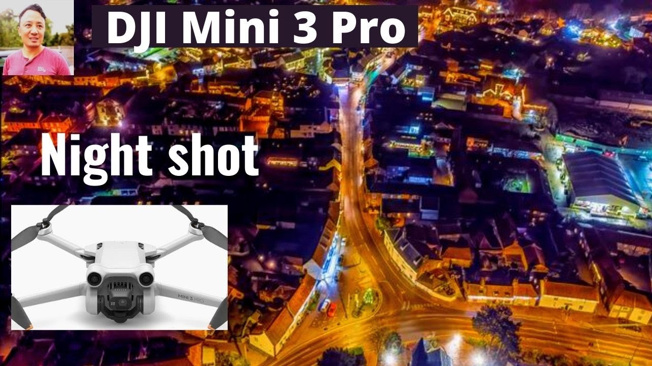 Nuneaton - Awesome drone footage of Nuneaton at night l DJI MINI 3 Pro low light test