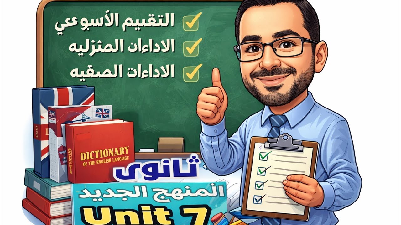 تقييمات الوزارة Unit 7 عمالقه ومعاصر وجيم انجليزي أولى ثانوي ترم ثاني 2026