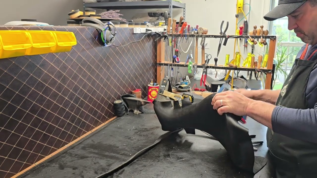 Starting on a seat replacement on a dressage saddle