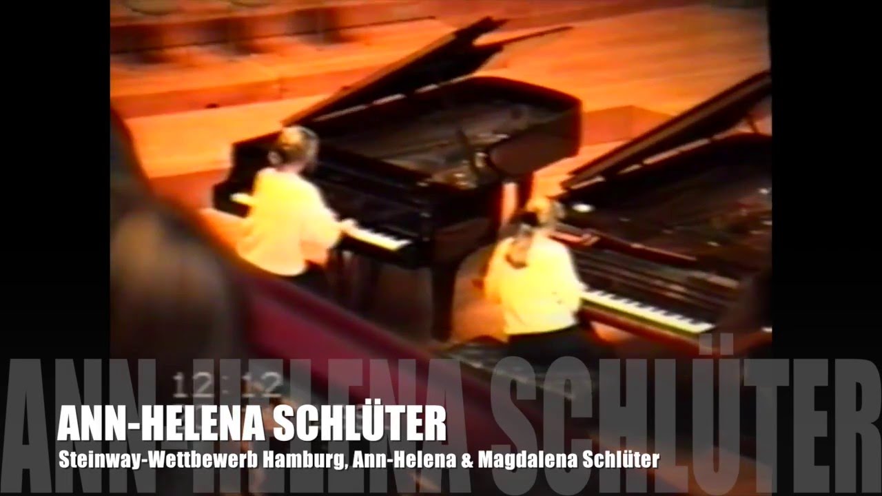 Internationaler Steinway Klavier Wettbewerb Laeiszhalle Hamburg 1. Preis Klavier Duo Schlüter
