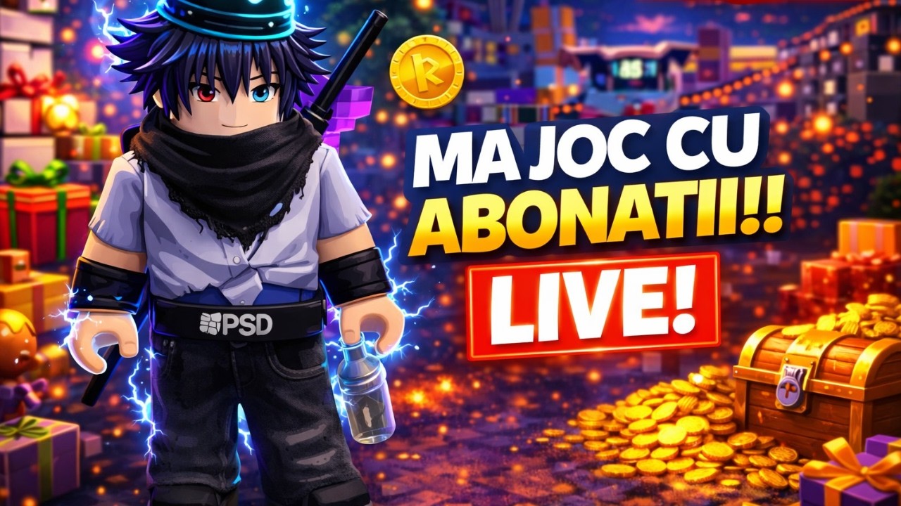 Ma Joc Roblox cu ABONATII Live! Roblox LIVE Romania