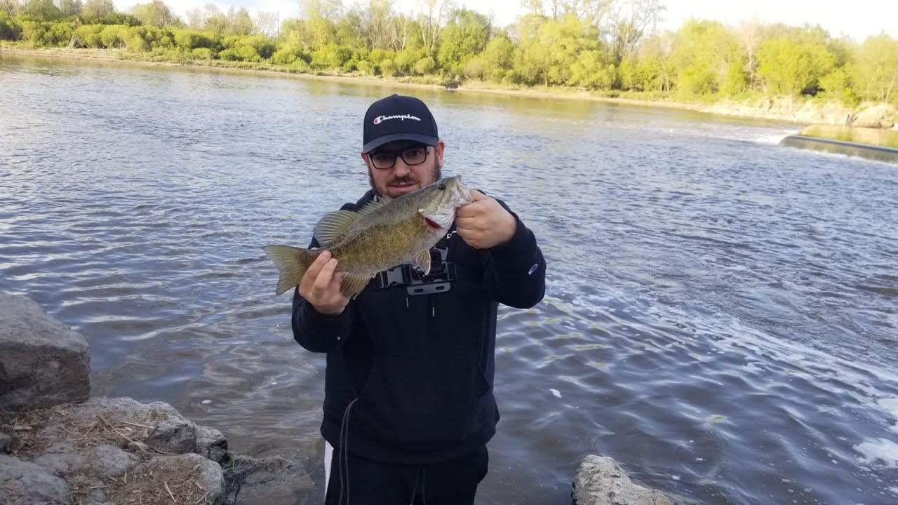 Crazy fishing honey hole Ottawa River PART 1
