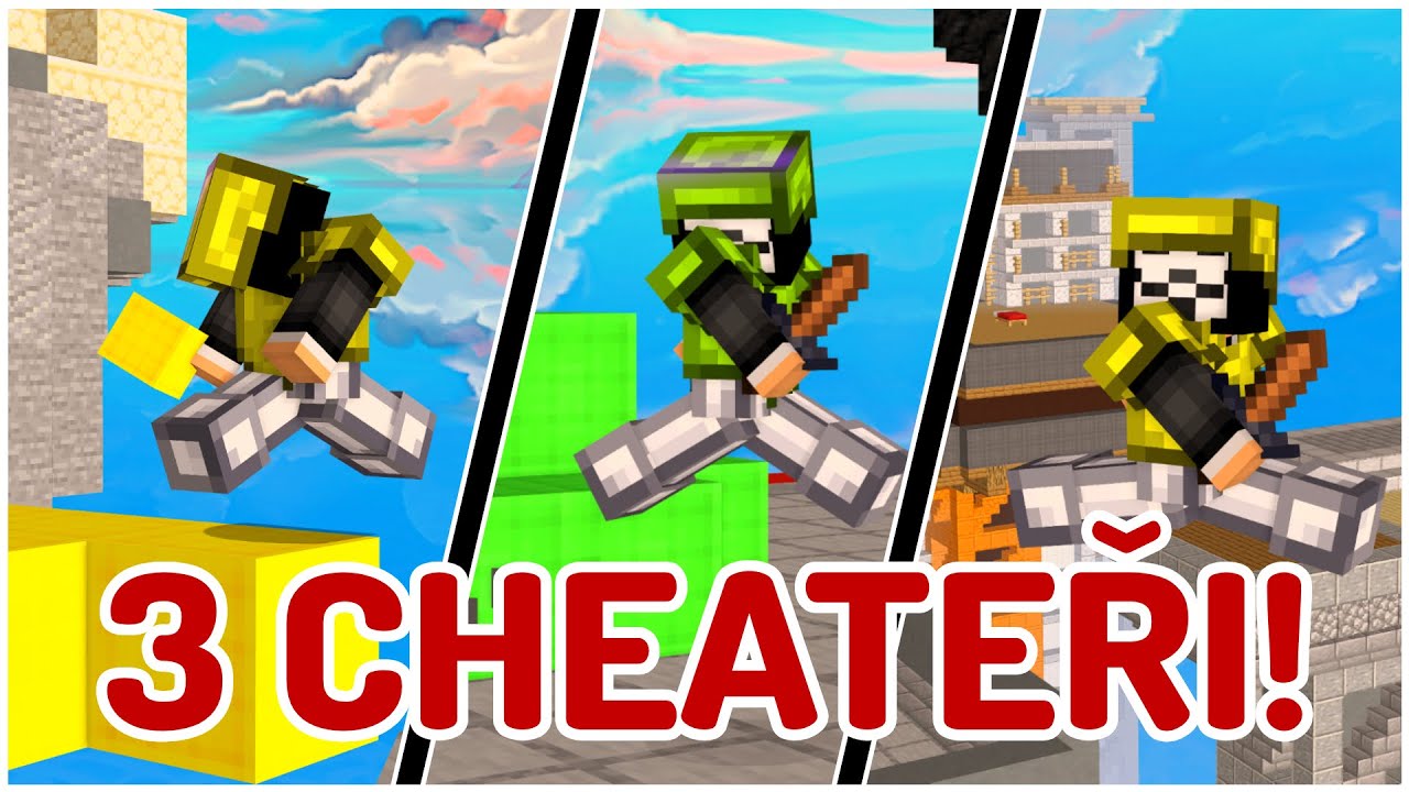 Dokážu Porazit 3 Cheatery v Hypixel BedWars?!