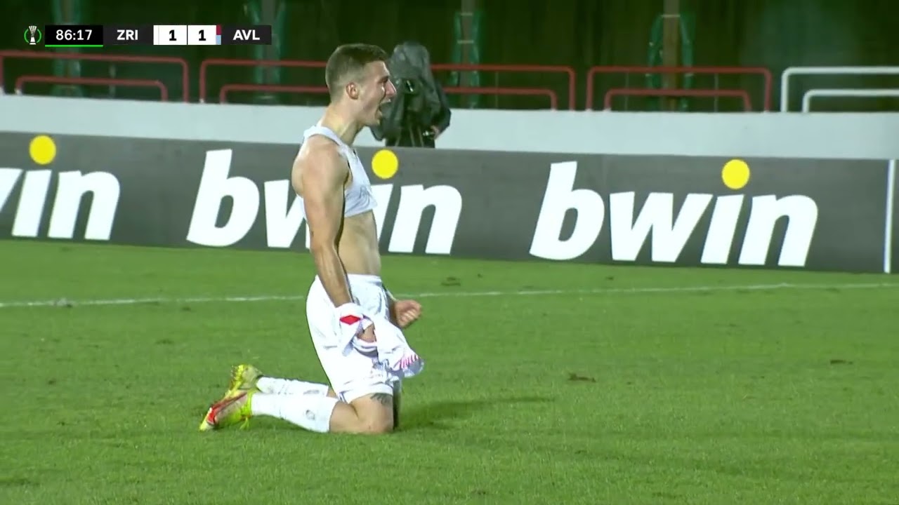 HŠK Zrinjski Mostar 1:1 Aston Villa FC | Pogodak Matije Malekinušića | Komentator Saudin Gabela