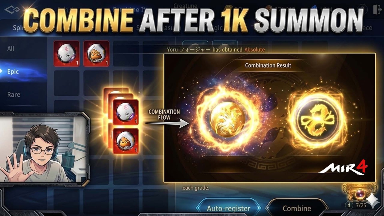 MIR4 - COMBINE AFTER 1K SUMMON - MIR4