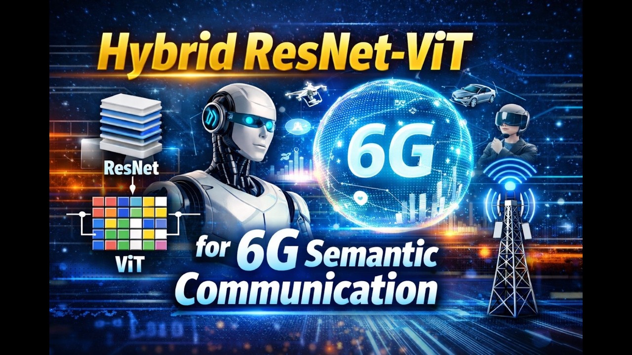 Hybrid ResNet-ViT for 6G Semantic Communication