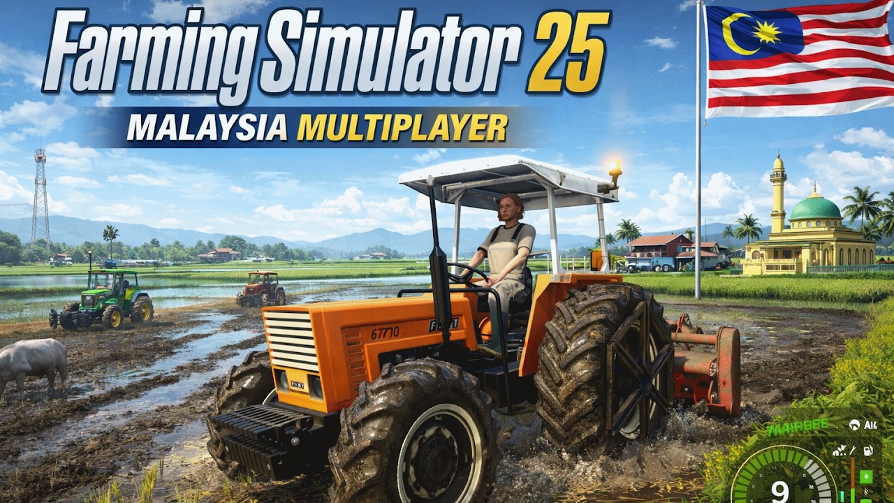 #136 Layan Mesin Padi Purba!!! Farming Simulator 25 Multiplayer