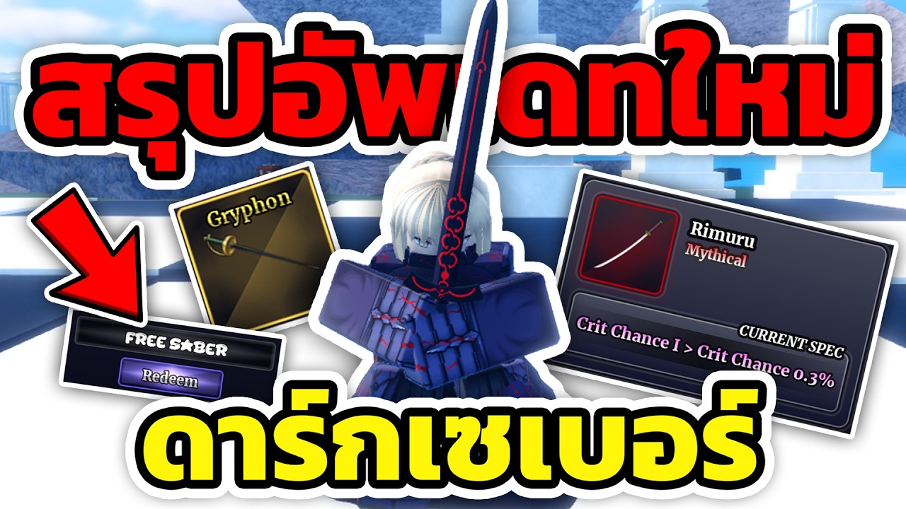 สรุปอัพเดทใหม่! วิธีหาจอกดำเสกบอส Alter Saber แจกโค้ดใหม่ ! Sailor Piece | Roblox 🔥
