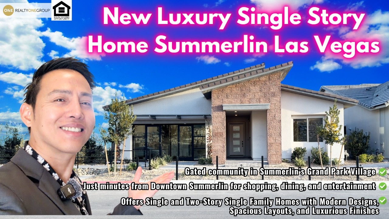 Summerlin Las Vegas | New Luxury Single Story Home | Brantley By Pulte Homes | Parklane Model
