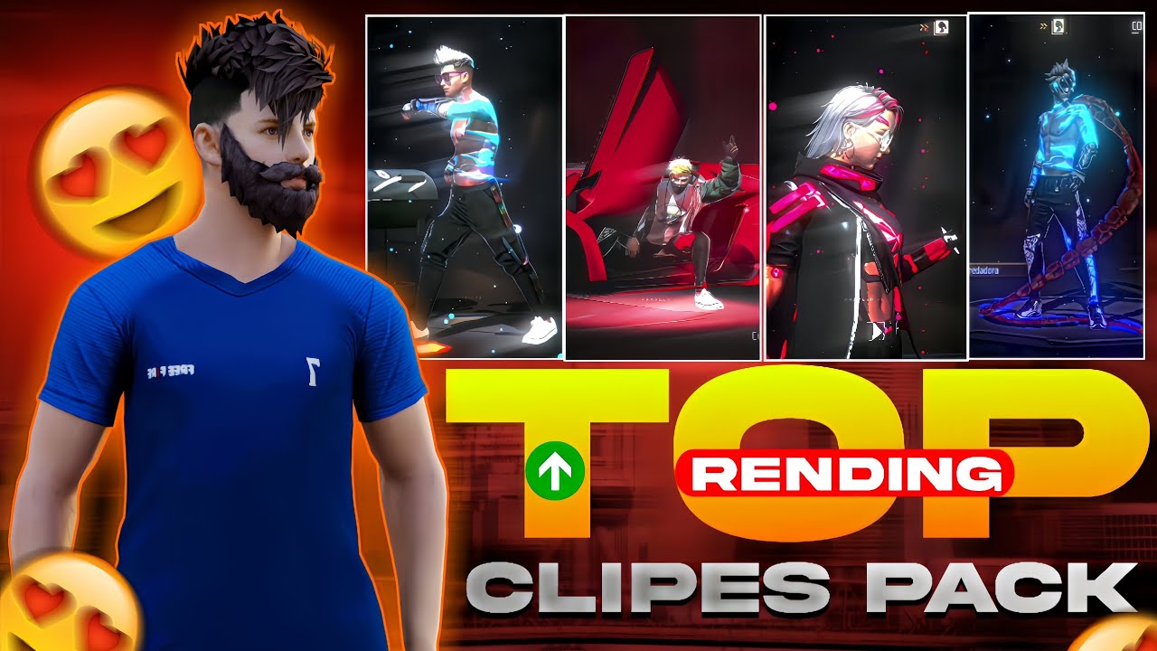 Trending Top 10 HD Quality Amazing Emot Clip 💞No copyright Clip🔥 Free Fire Clip🌸 #freefire