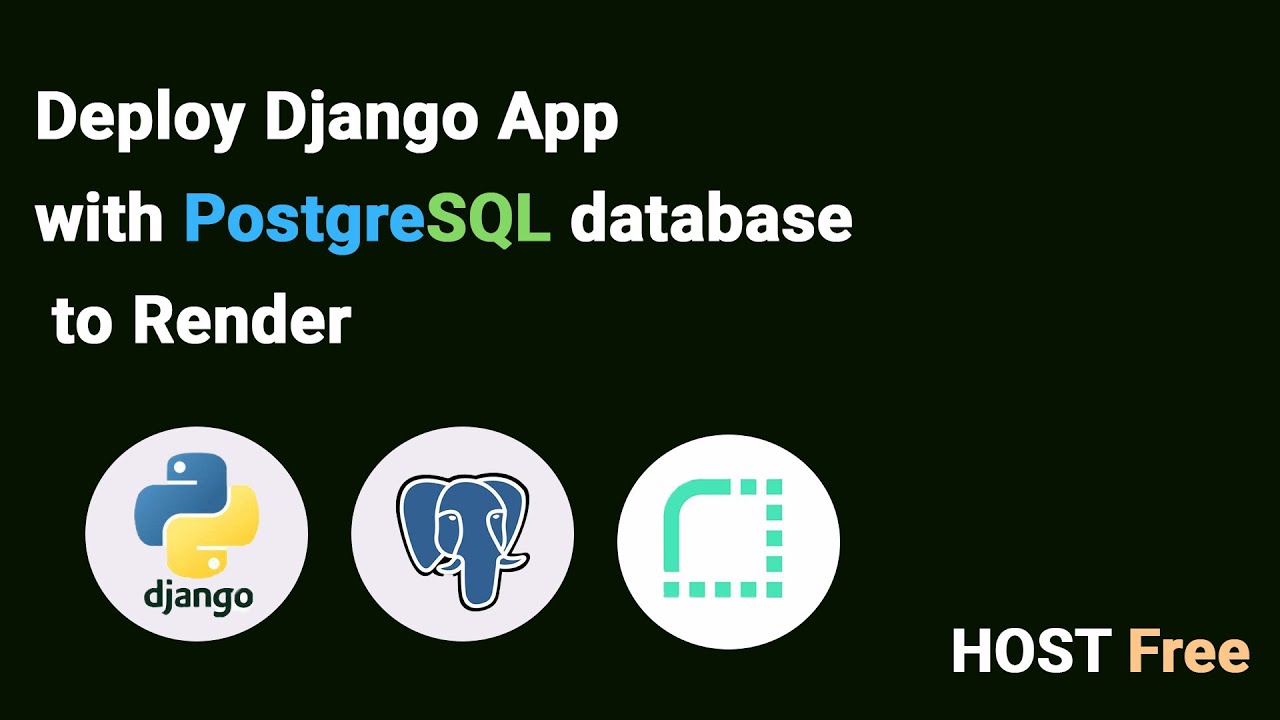 Разверните свое приложение Django с базой данных PostgreSQL в Render! бесплатно!