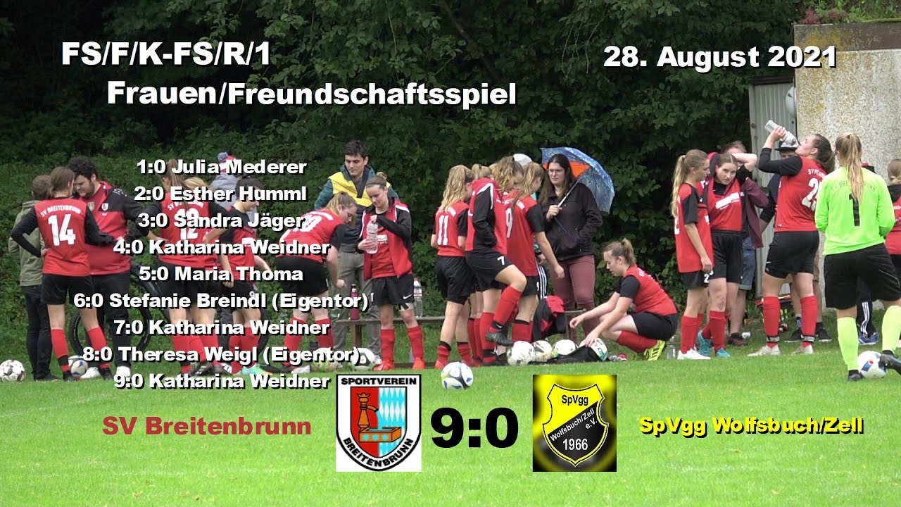 SV Breitenbrunn - SpVgg Wolfsbuch/Zell 9:0 - FS/F/K-FS/R/1 Frauen/Freundschaftsspiel