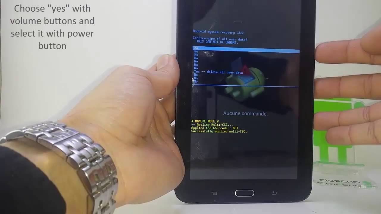 Samsung Galaxy Tab 3 Lite SM-T110 Hard Reset