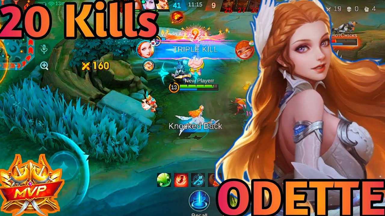 20 Kills!! No Death | Odette INSANE Damage | God Among Men Legendary & MVP Gameplay | MLBB 5v5