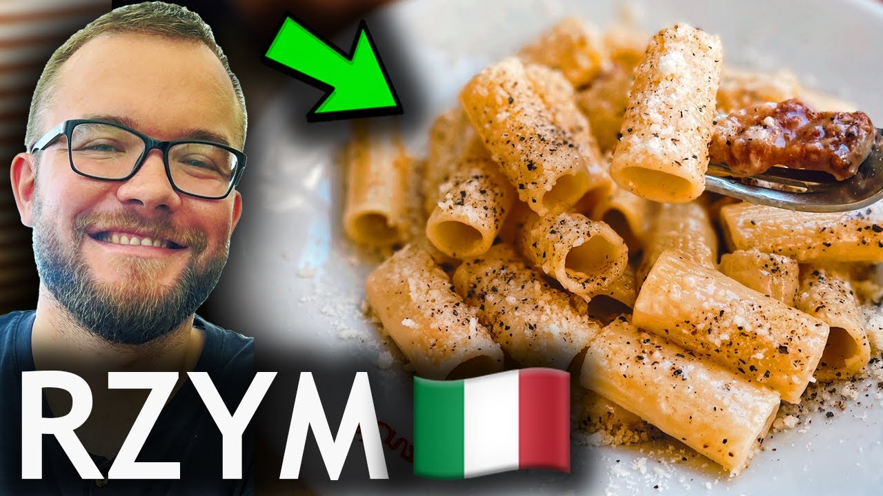 RZYM: NAJLEPSZE JEDZENIE i RESTAURACJE w Rzymie - pizza, makarony i tiramisu | GASTRO VLOG 451