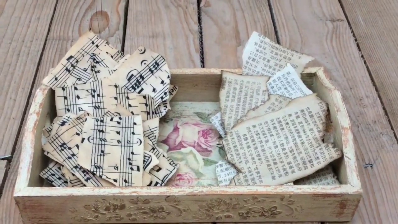 Cómo envejecer papel!  te doy 3 ideas de manualidades con papel envejecido
