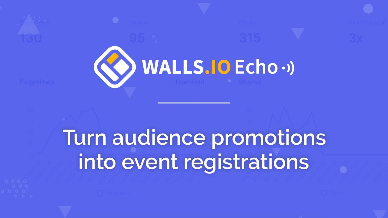 Walls.io Echo | Pre-event marketing and promotional tool