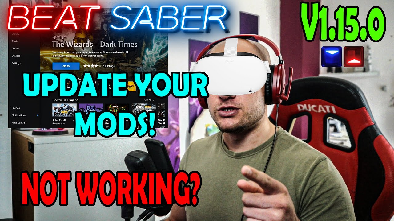 [PCVR] Mods Not working? Reinstall and update Mod assistant for Custom Mods Beat Saber V1.15 OCULUS
