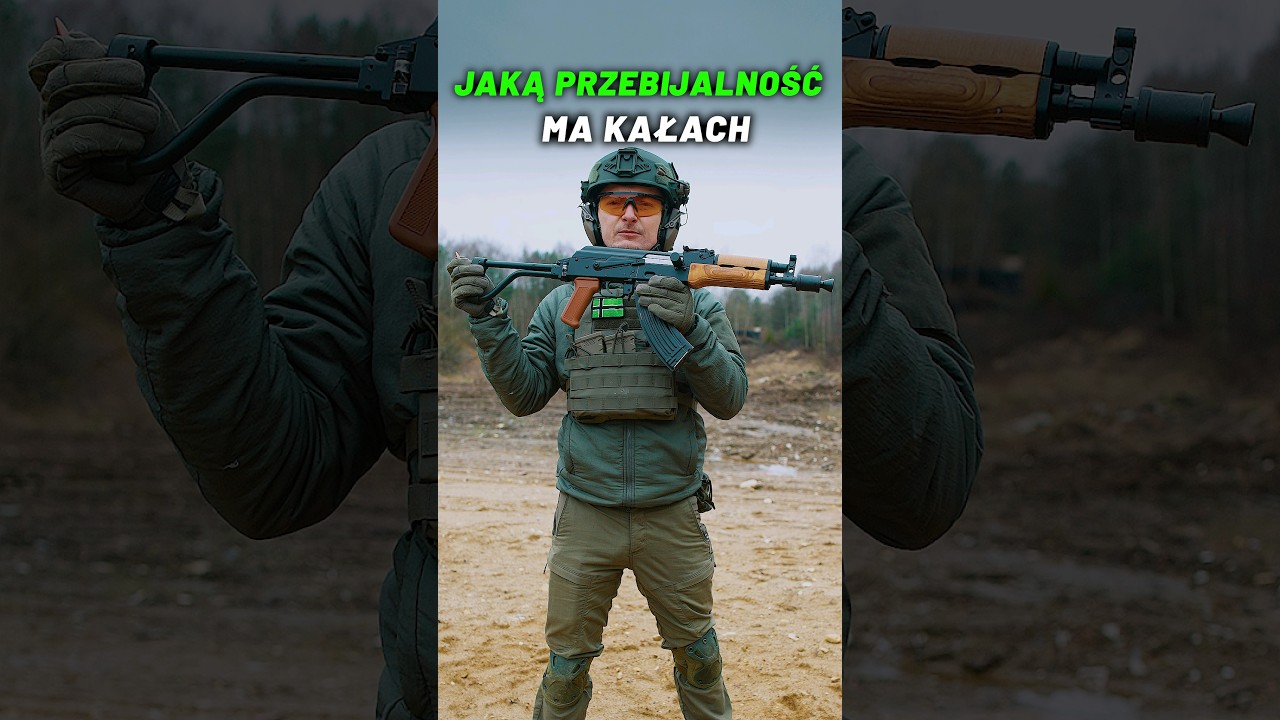Jaką przebijalność ma kałach 7.62x39💥 #gunmajster #strzelectwo