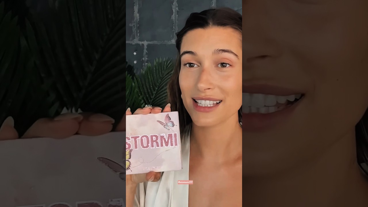 Hailey bieber loves kylie's stormi palate! #fyp #foryoupage_ #haileybieber #haileybaldwin #skincare