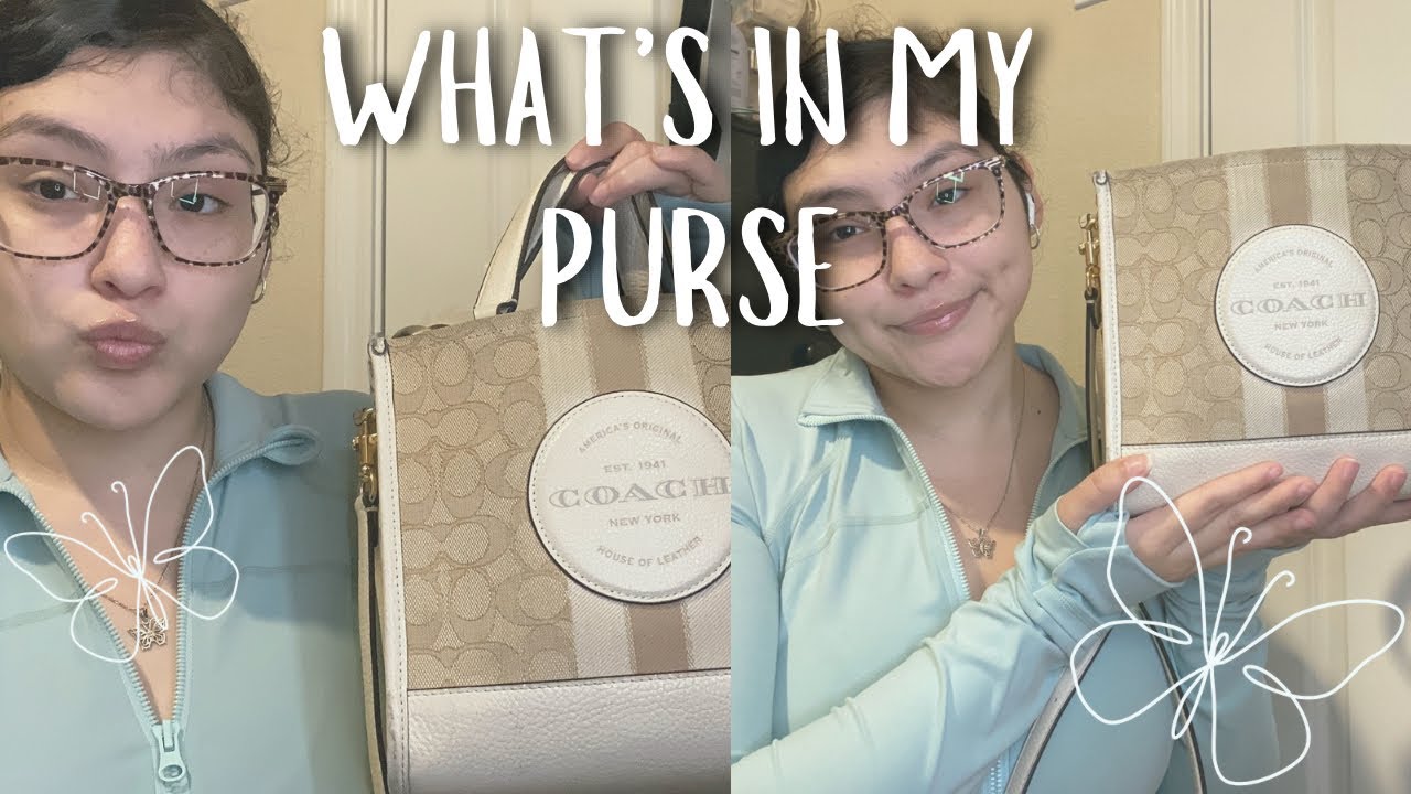 What’s In My Purse👜 | Coach Dempsey Tote 22 |