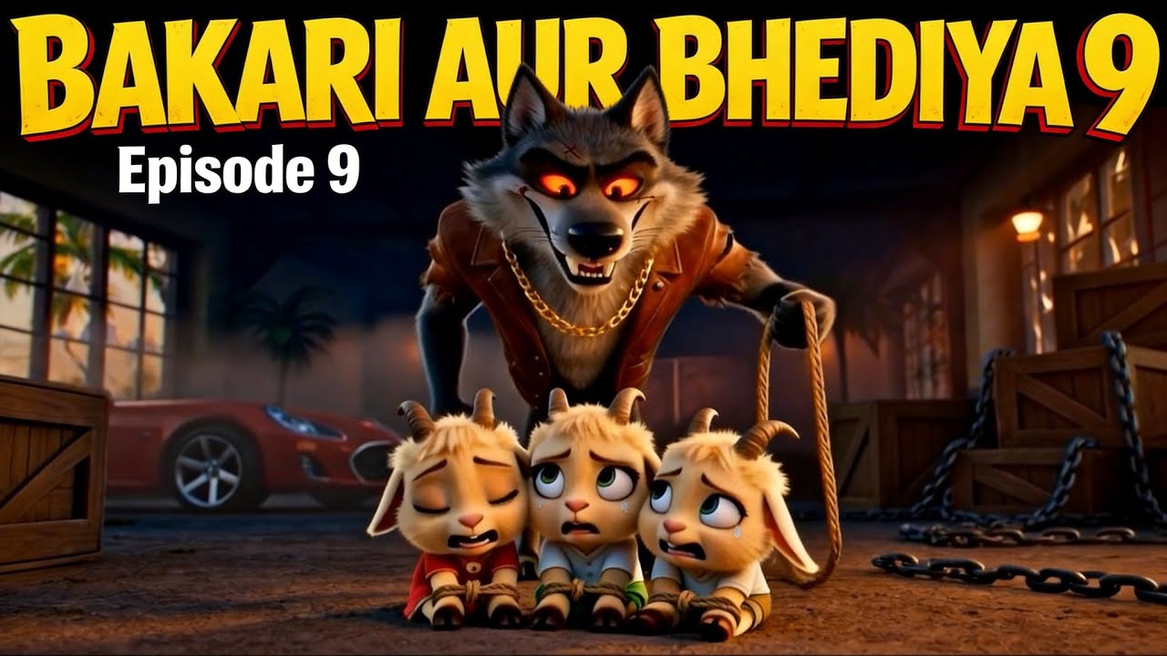 बकरी और भेड़िया 🐐🐺 | मज़ेदार नैतिक कहानी Part 9 | Kids Moral Story in Hindi