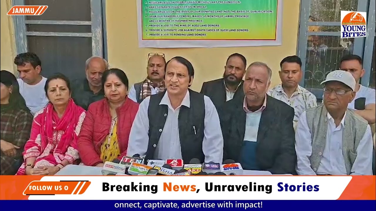 J&K Government Employees Joint Action Committee Chairman Babu hussain Malik Addressed media