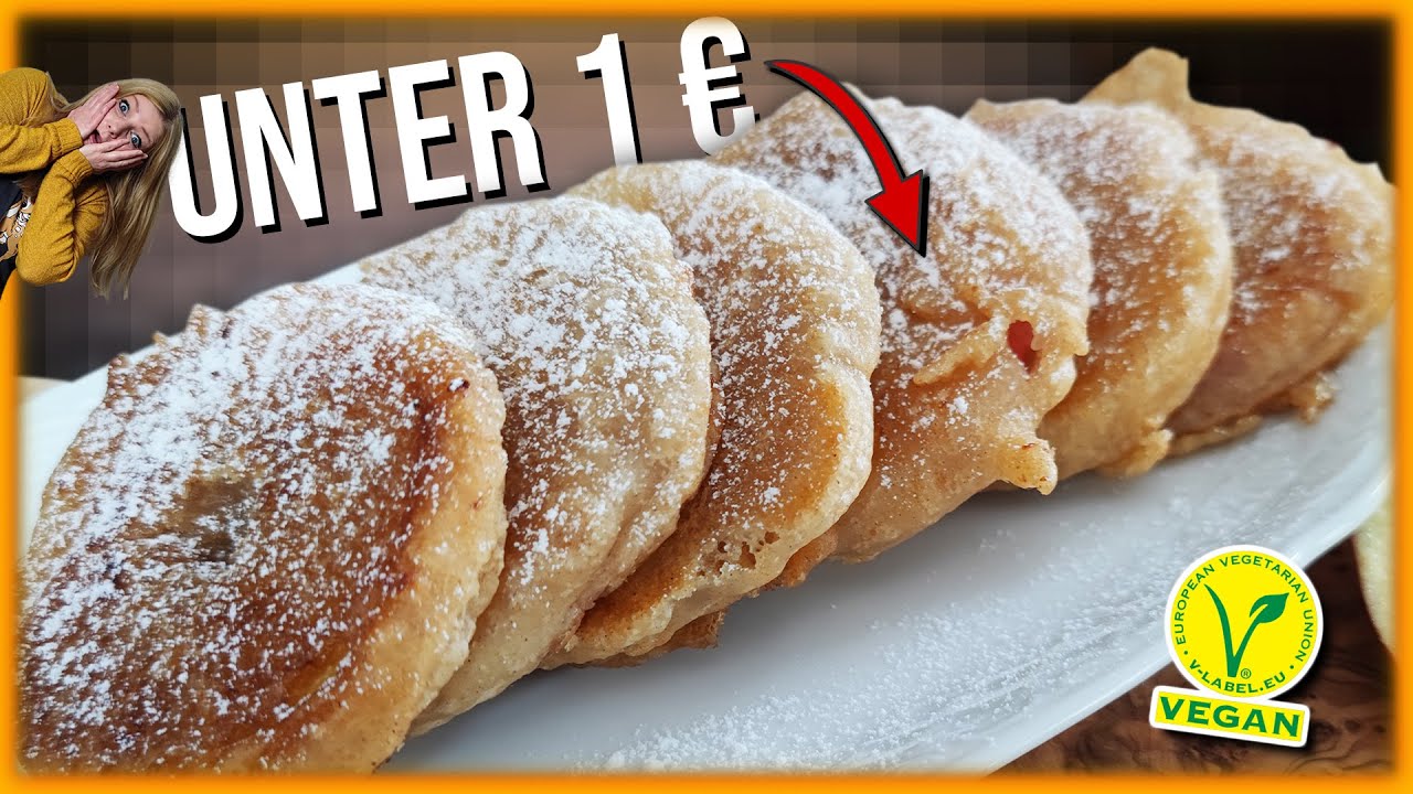 Mach diese veganen Apfelküchle unter 1 € 💰 selber! (schnell & einfach)