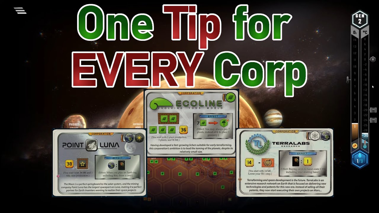 Terraforming Mars Tutorial - One Tip for EVERY Corp!
