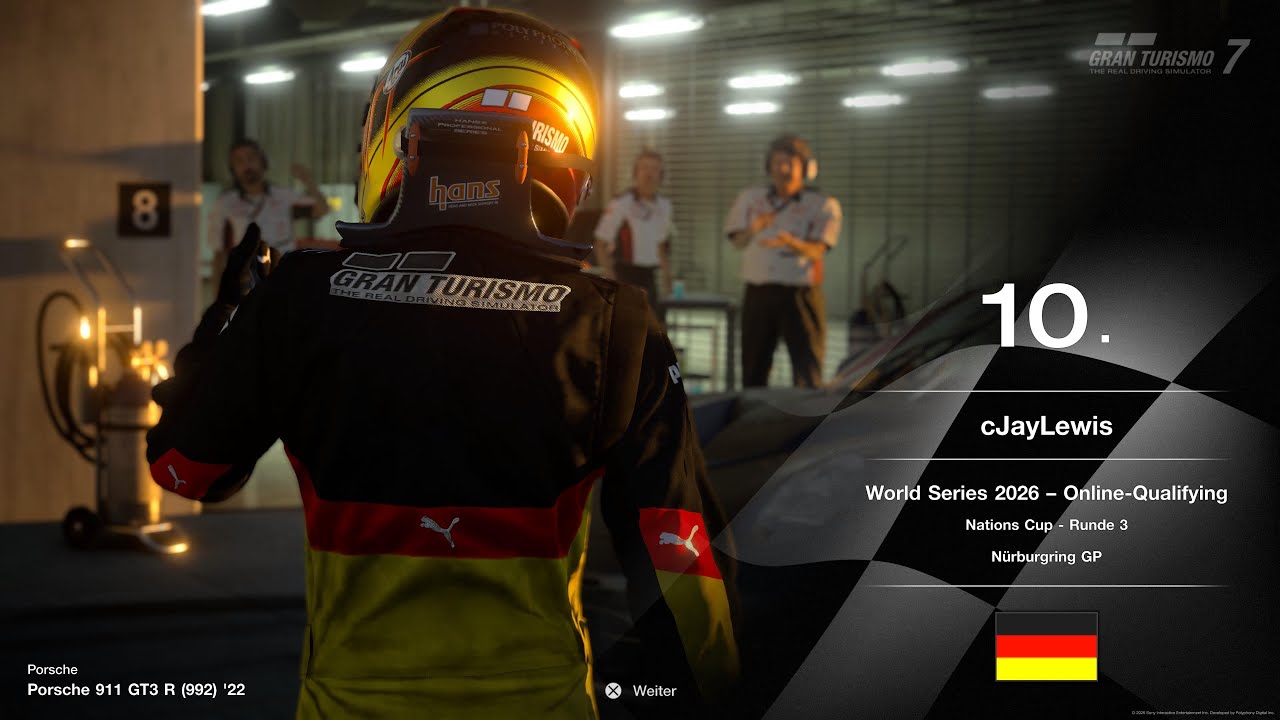 Gran Turismo 7 /World Series 2026 -Online-Qualifying Nations Cup - Runde 3 Nürburgring GP 20:00